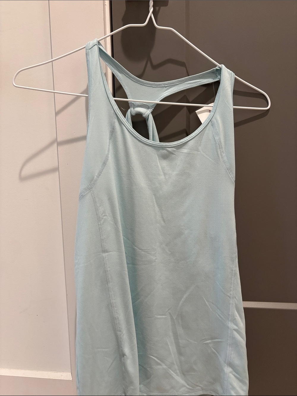 Active USA Light Blue Racerback Tank with Back Knot